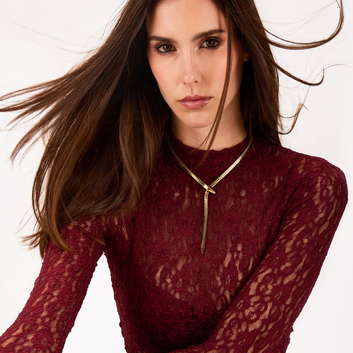 Breil Hypnotic halsband i stål med PVD gulguld finish TJ3836