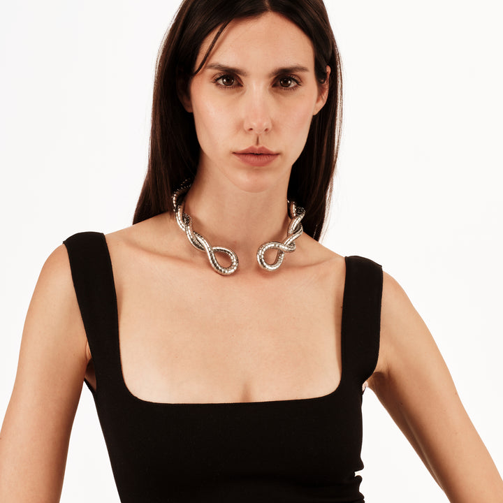 Breil Reloaded Snake stål choker halsband TJ3921