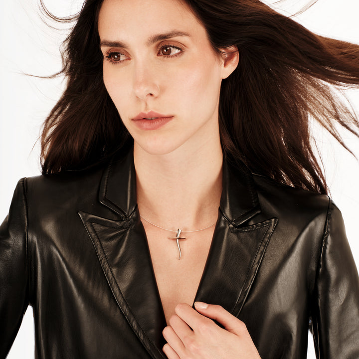 Breil Reloaded Steel Moon choker halsband TJ3923