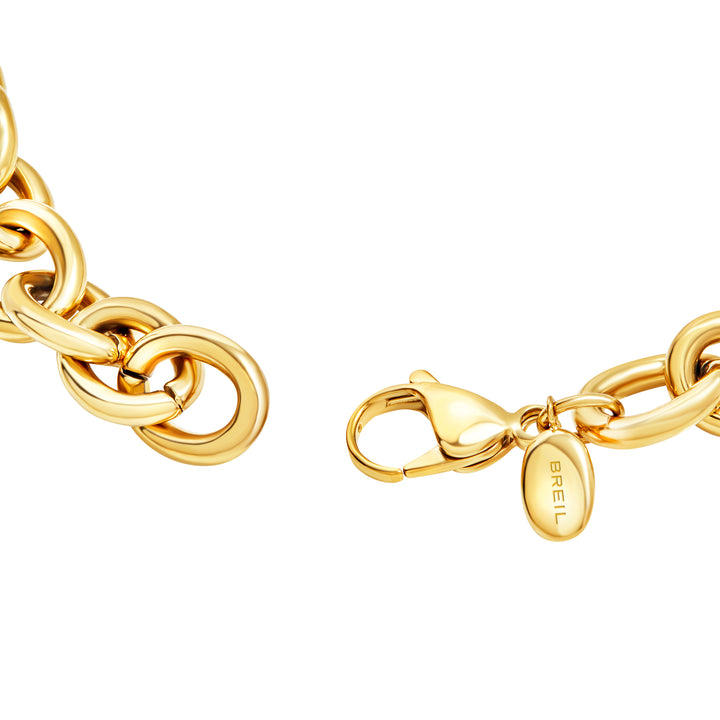 Collier Breil Tetra Goes Big en acier finition or PVD TJ3943