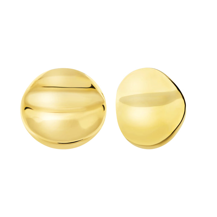 Pendientes Breil Globe de acero con acabado PVD dorado TJ4063