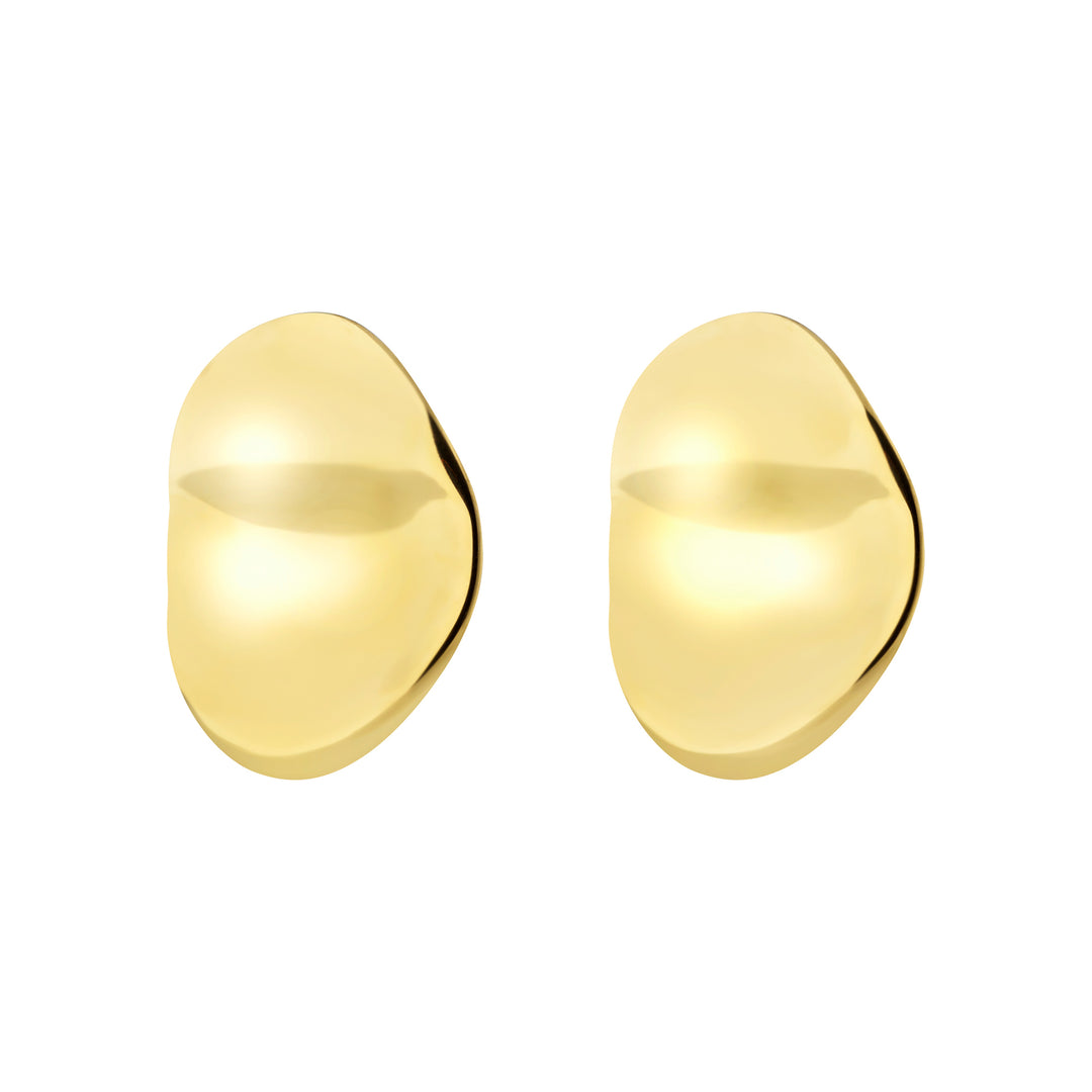 Pendientes Breil Globe de acero con acabado PVD dorado TJ4063