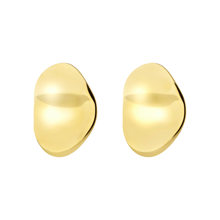 Pendientes Breil Globe de acero con acabado PVD dorado TJ4063