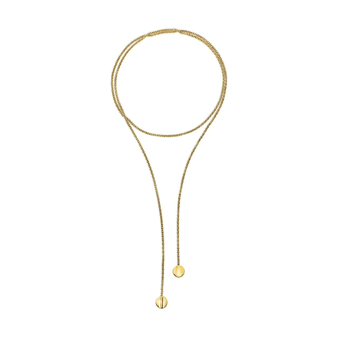 Breil Globe halsband stål PVD guld finish TJ4065
