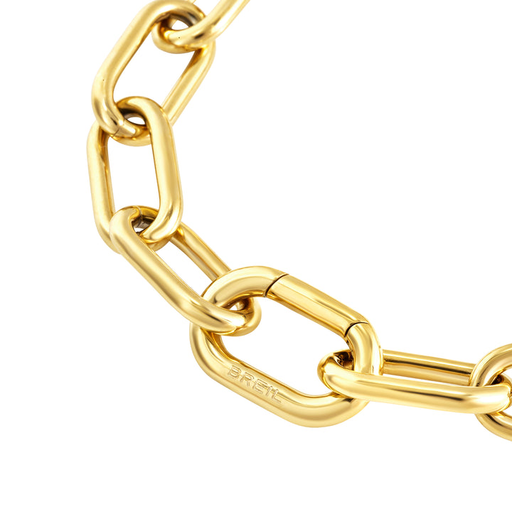 Pulseira Breil Love Ties em aço com acabamento IP dourado TJ4076