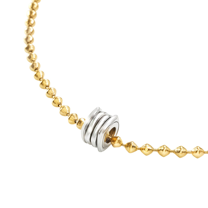 Breil Tetra choker halskæde i stål med IP guld finish TJ4116