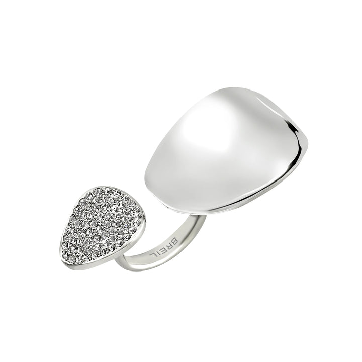 Anillo Breil B Whisper Glow acero circonita TJ4204