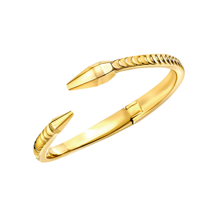 Bratara Breil Hypnotic rigida din otel cu finisaj PVD din aur de 14K TJ4207