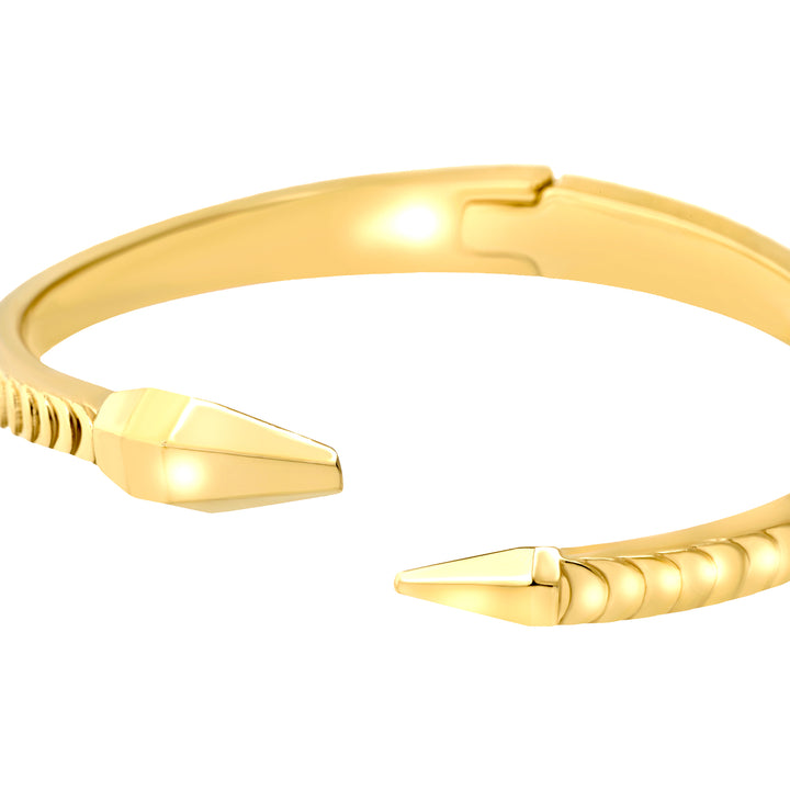 Bratara Breil Hypnotic rigida din otel cu finisaj PVD din aur de 14K TJ4207