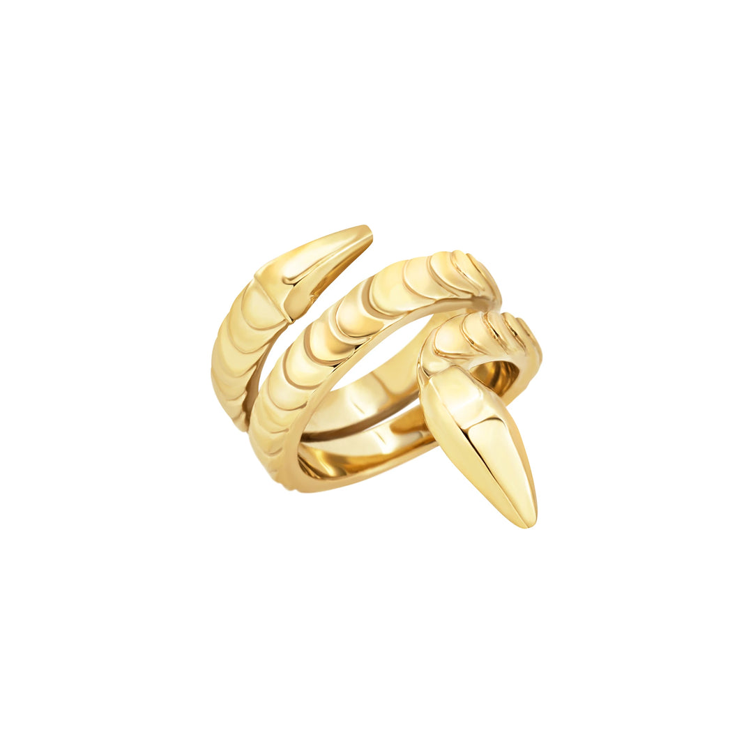 Anillo Breil Hypnotic en acero con acabado PVD en oro de 14K TJ4211