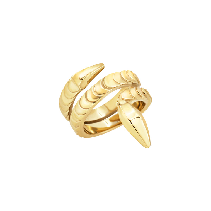 Breil Hypnotic ring in steel with 14K gold PVD finish TJ4212