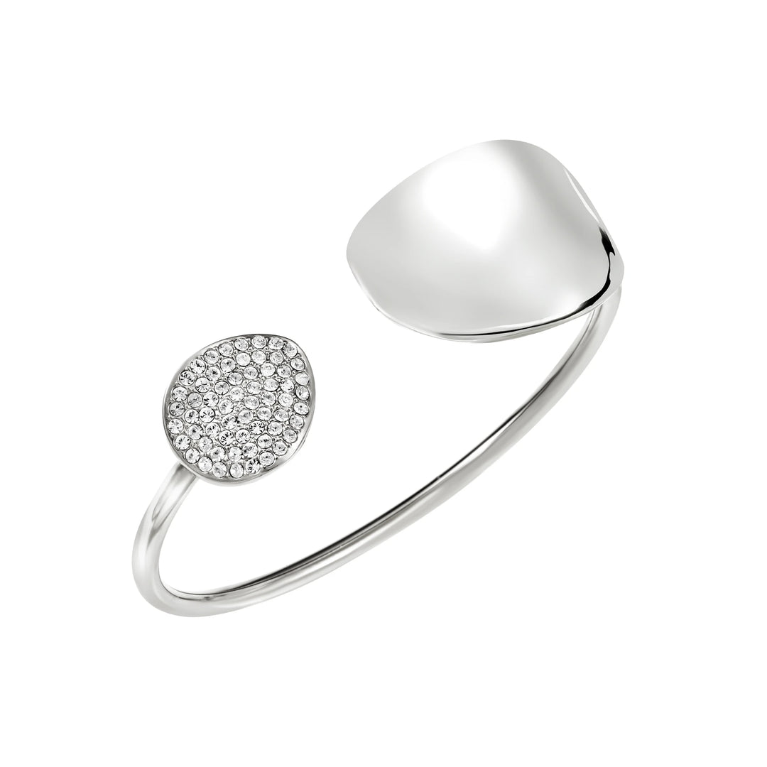Pulsera rígida Breil B Whisper Glow acero circonitas TJ4224