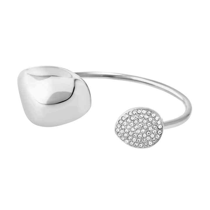 Pulsera rígida Breil B Whisper Glow acero circonitas TJ4224