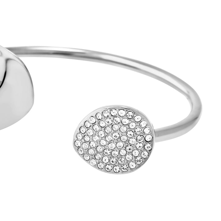 Pulsera rígida Breil B Whisper Glow acero circonitas TJ4224