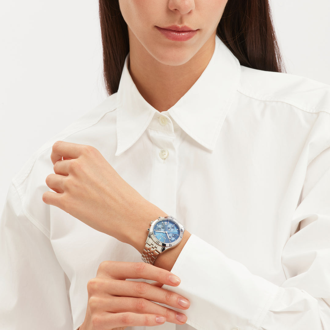 Breil óra Stand Out Chrono 36mm kék kvarc acél TW2097