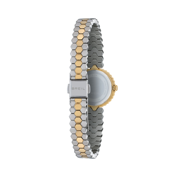 Breil Primp klocka 24mm vitt kvartsstål PVD finish 14k guld TW2200