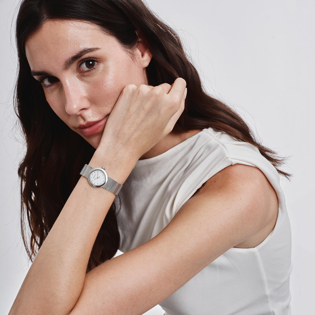 Breil Primp horloge 25mm wit quartz staal TW2201