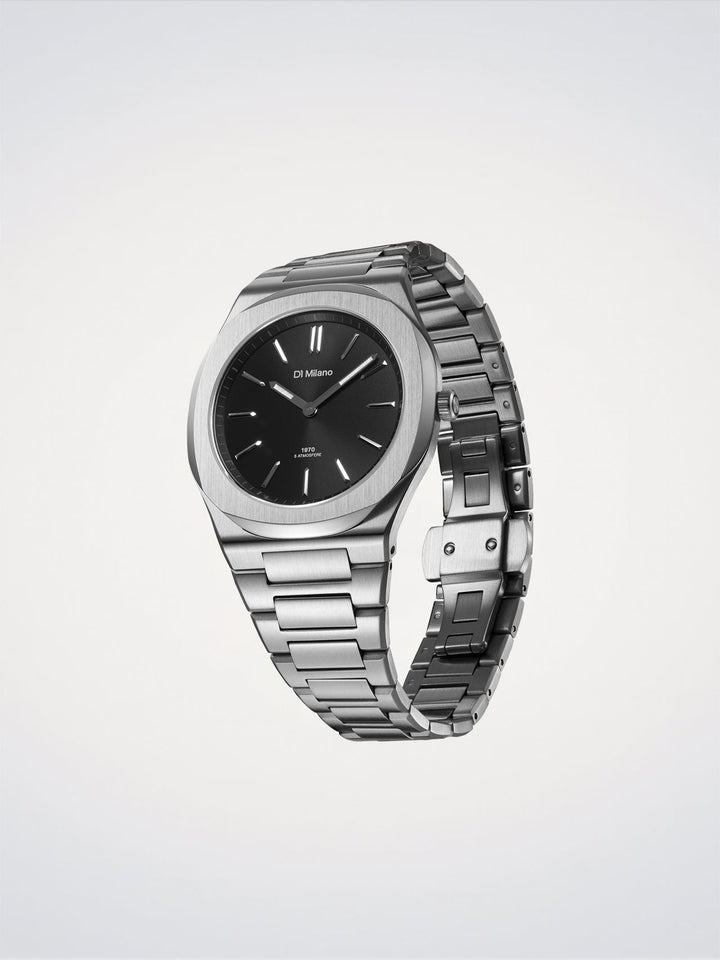 D1 Milano Groovy Fekete Ultra vékony 39 mm D1-UHBJ01