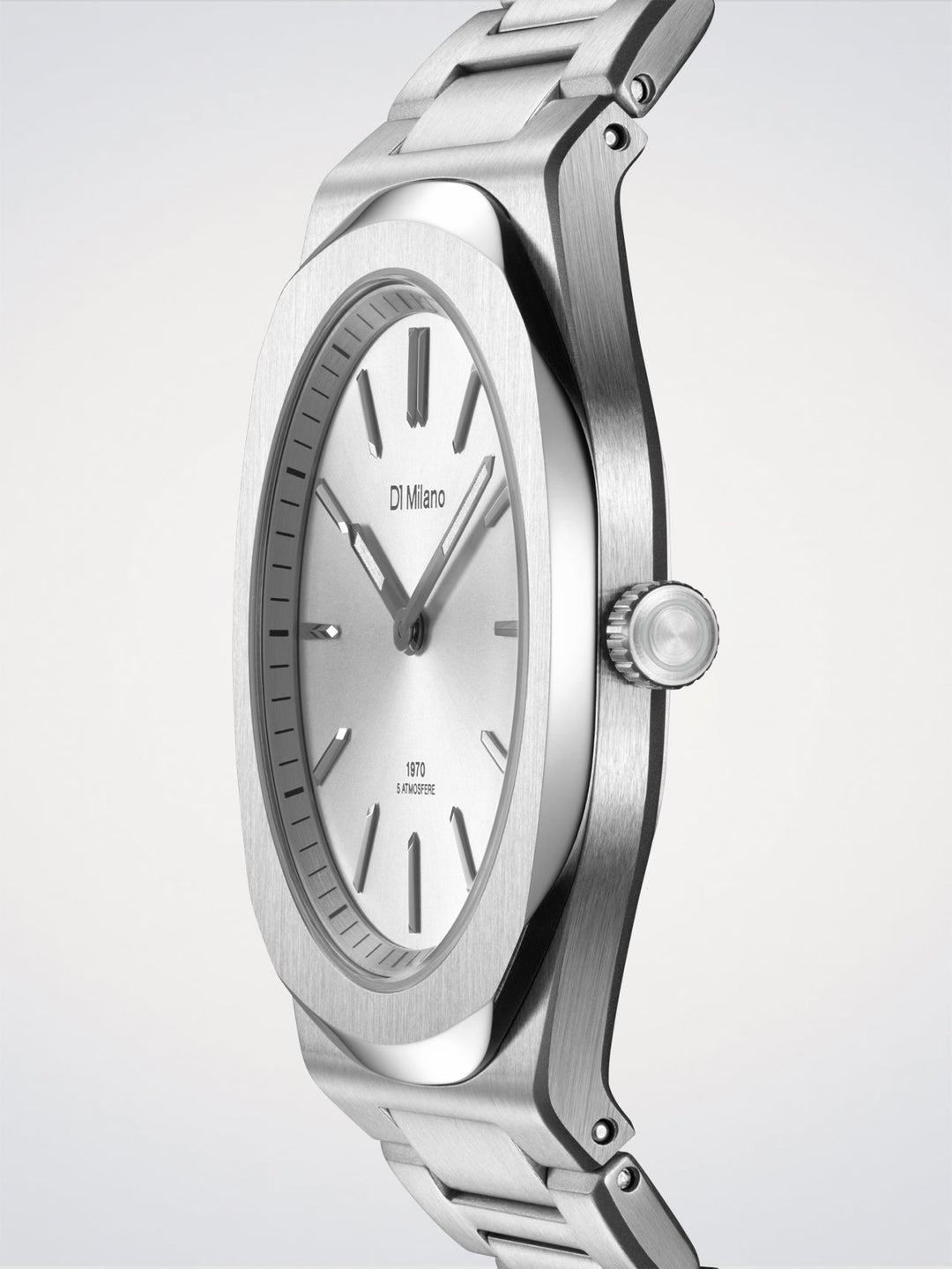 D1 Milano Groovy Silver Ultra vékony 39 mm D1-UHBJ02