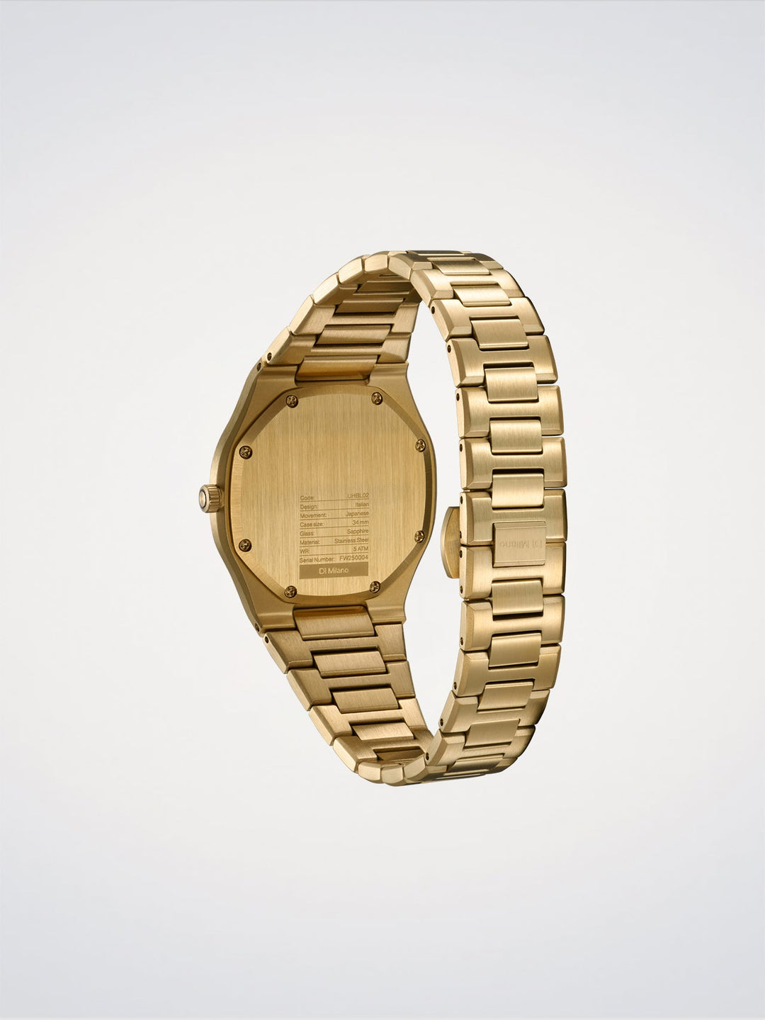 D1 Milano Gold Mellow Ultra Thin Ρολόι 34mm D1-UHBL02