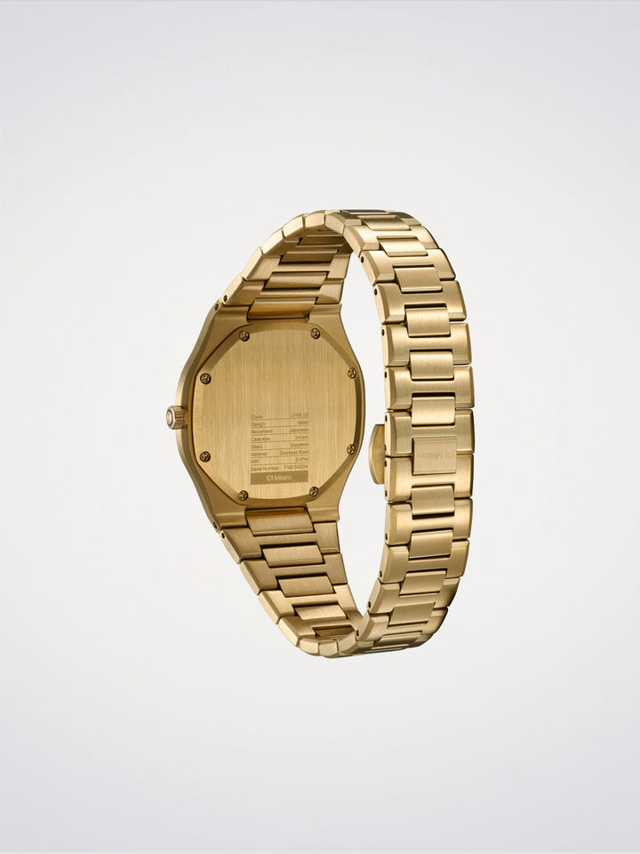 D1 Milano Gold Mellow Ultra Thin Ρολόι 34mm D1-UHBL02
