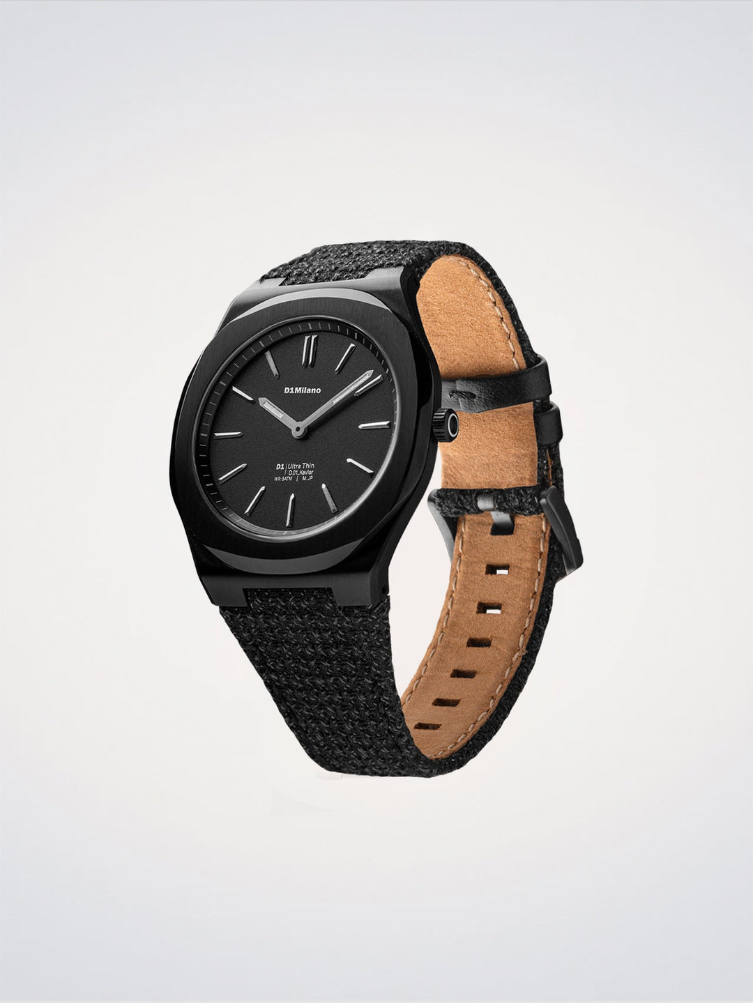D1 Milano Musta Kevlar Ultra Thin Kello 39 mm D1-UHKJ01