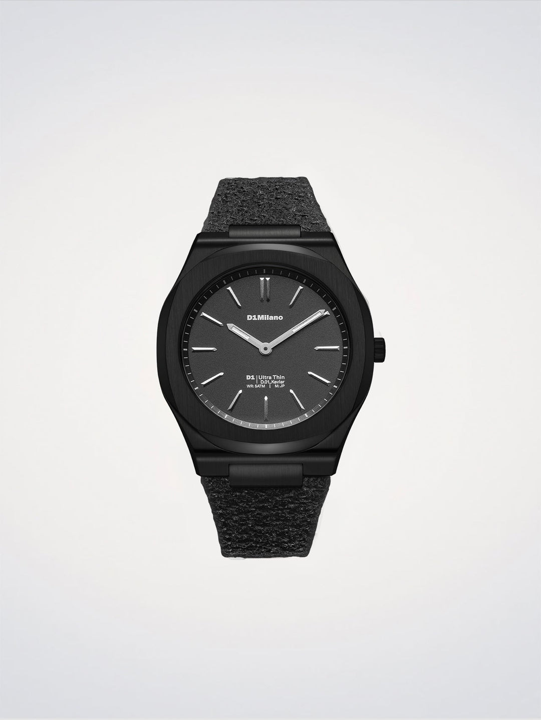 D1 Milano Musta Kevlar Ultra Thin Kello 39 mm D1-UHKJ01
