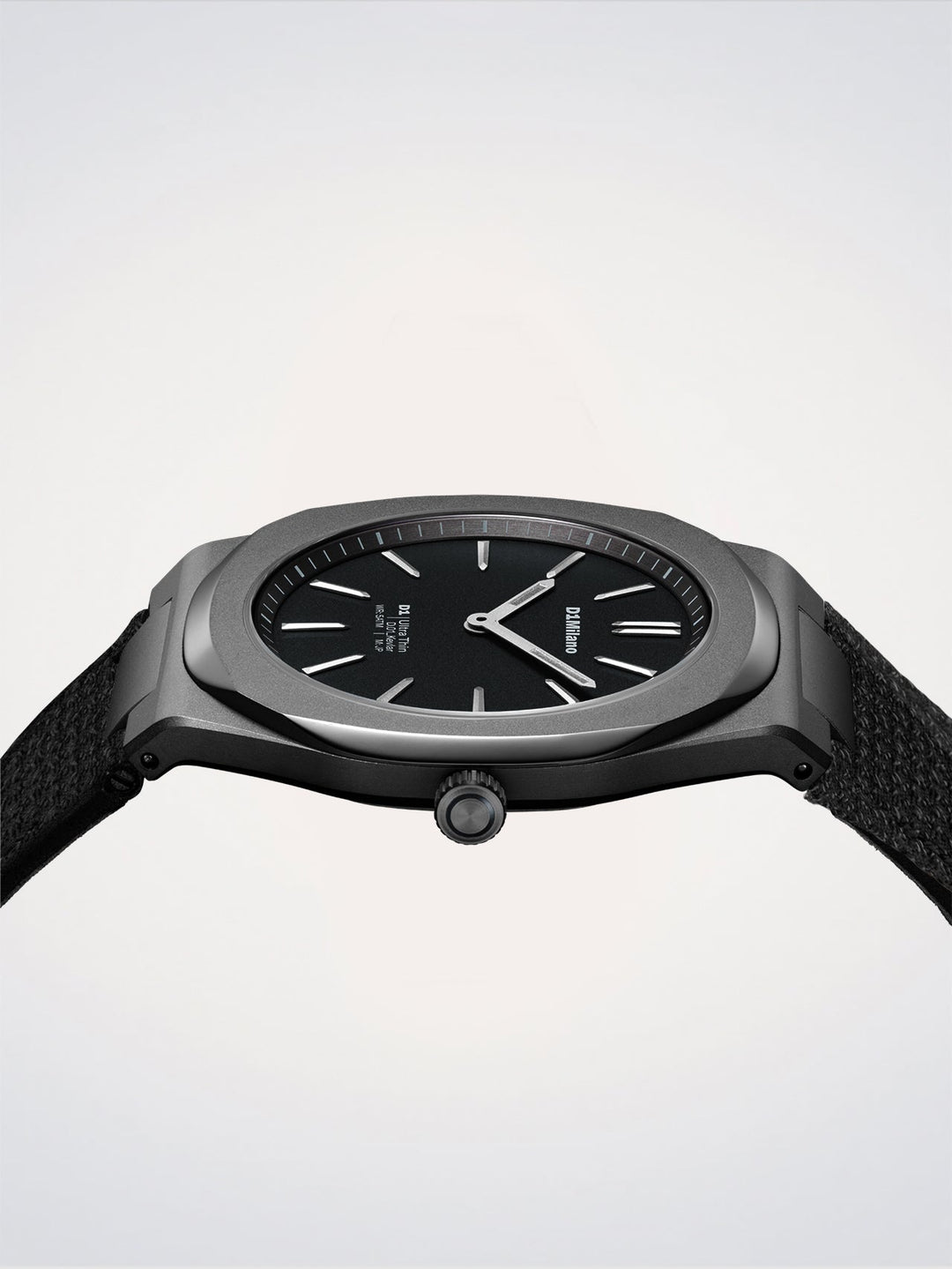 D1 Milano Musta Kevlar Ultra Thin Kello 39 mm D1-UHKJ01