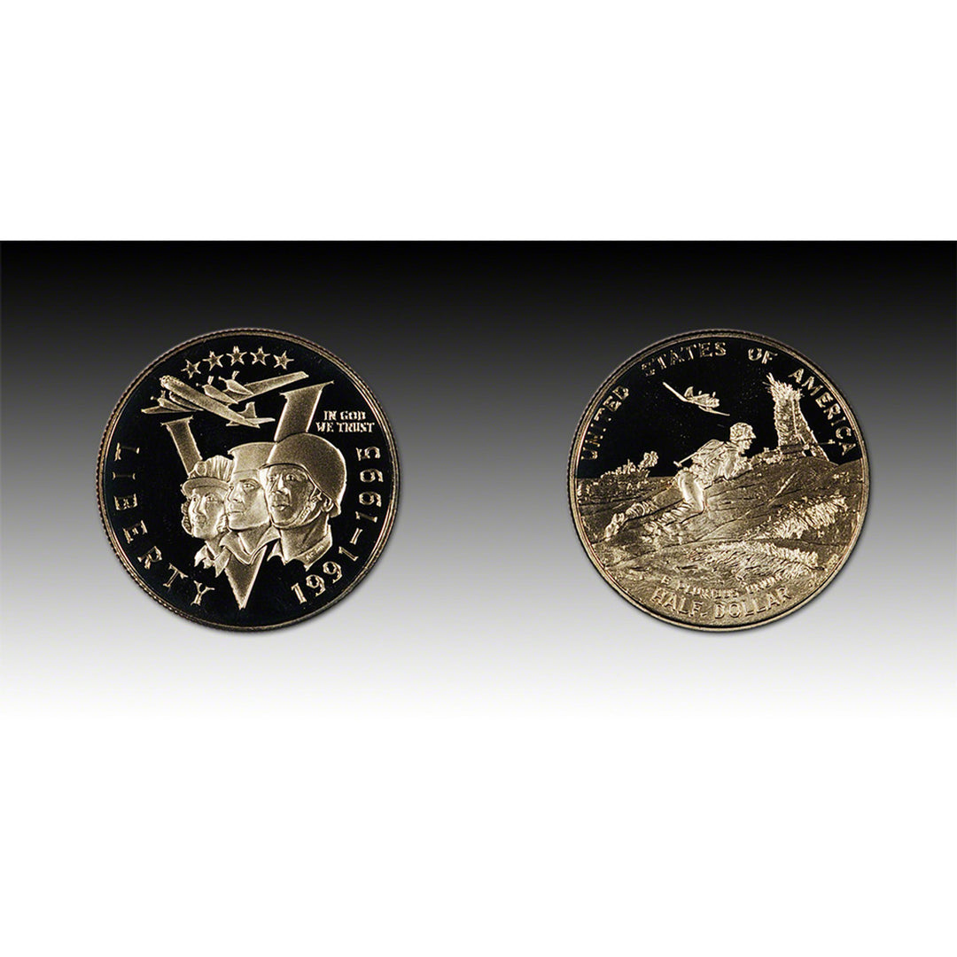 United States 50th Anniversary World War II Silver Coin Set