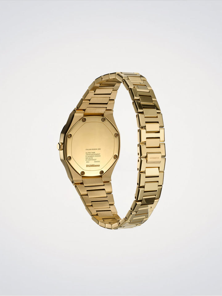 D1 Milano Gold Gleam Ultra Thin Ρολόι 30 mm D1-UTBL40