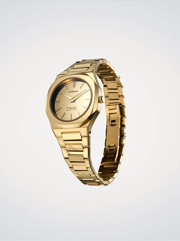 D1 Milano Gold Gleam Ultra Thin Ρολόι 30 mm D1-UTBL40