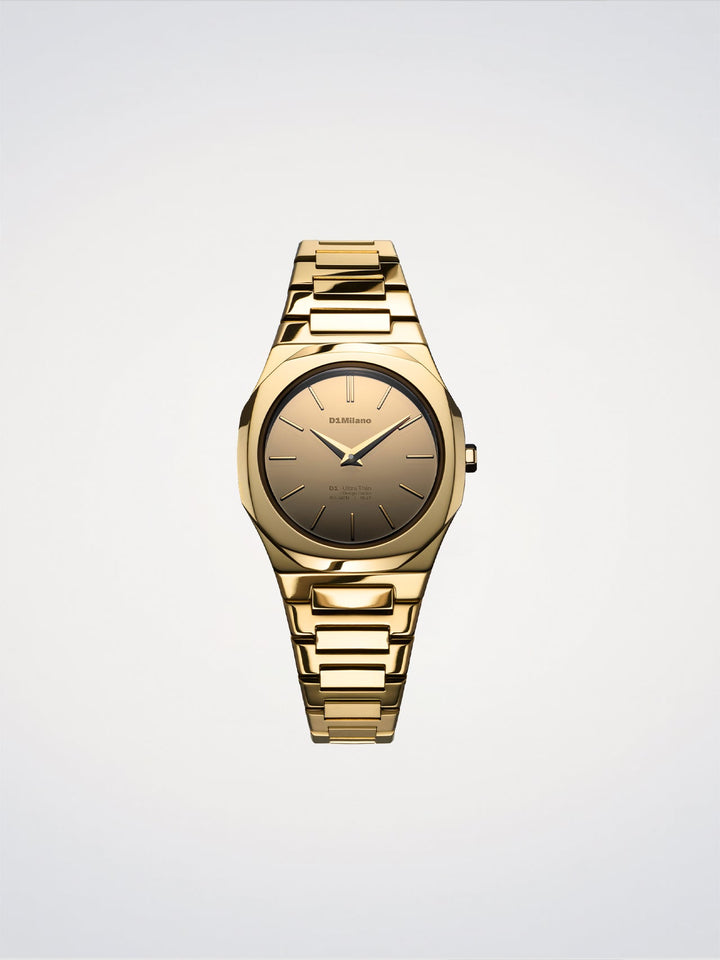 D1 Milano Gold Gleam Ultra Thin Ρολόι 30 mm D1-UTBL40