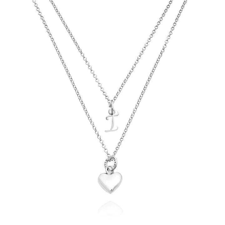 Giovanni Raspini hart- en letterketting Ketting in 925 zilver X01562