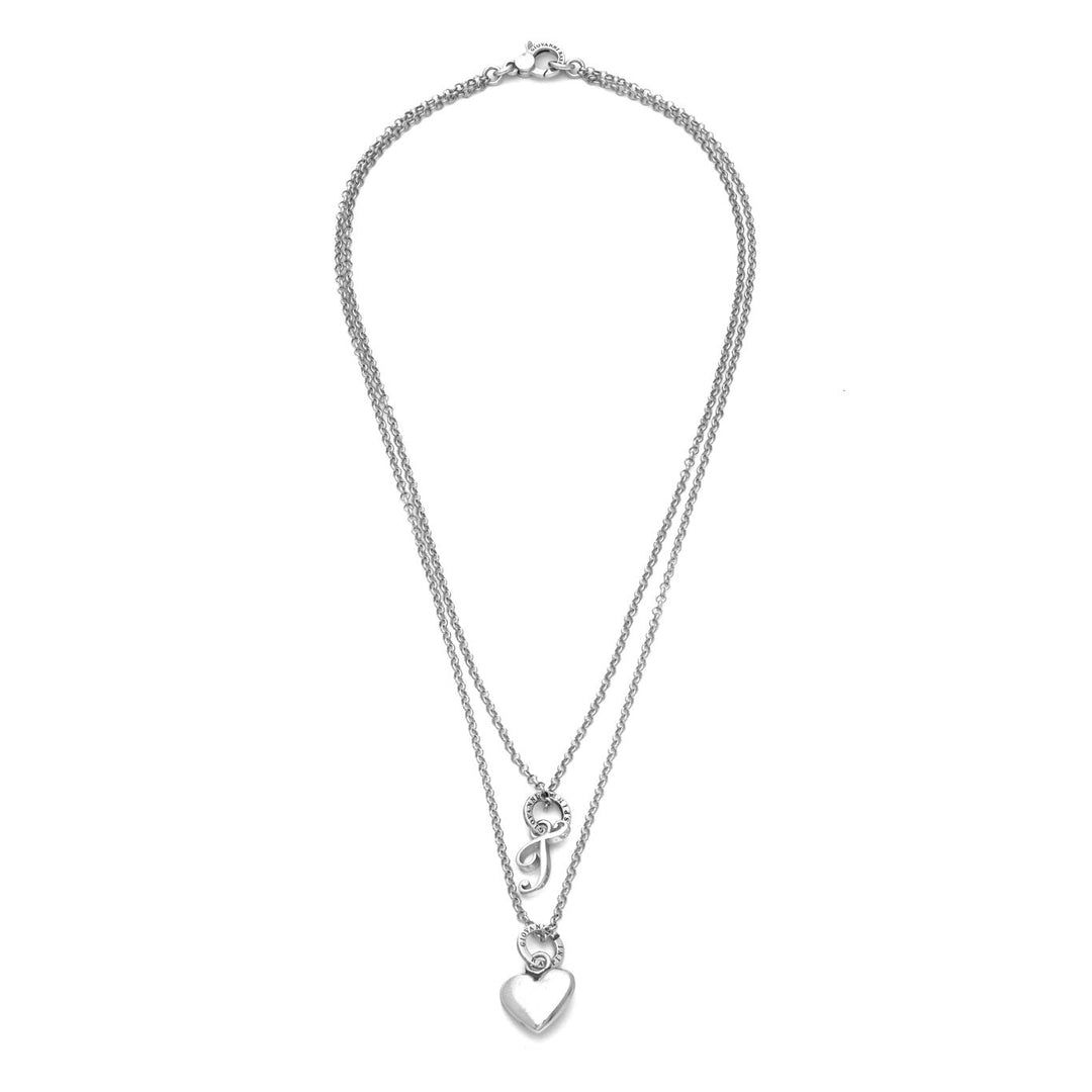 Giovanni Raspini szív és t betűs nyaklánc 925 ezüst nyaklánc X01551