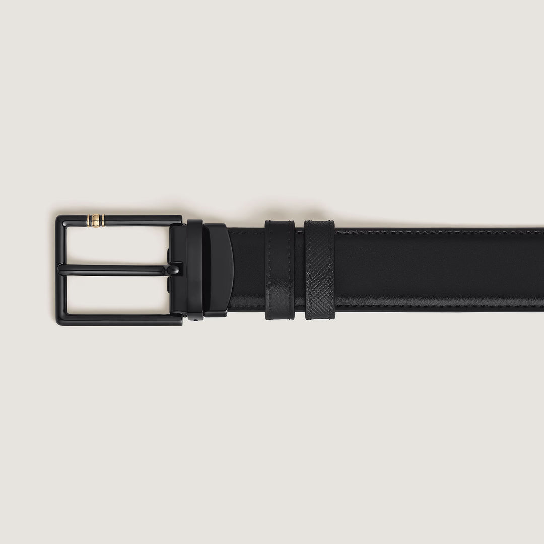 Montblanc vendbart bælte Læder Meisterstuck Sartorial 30 mm sort 222209