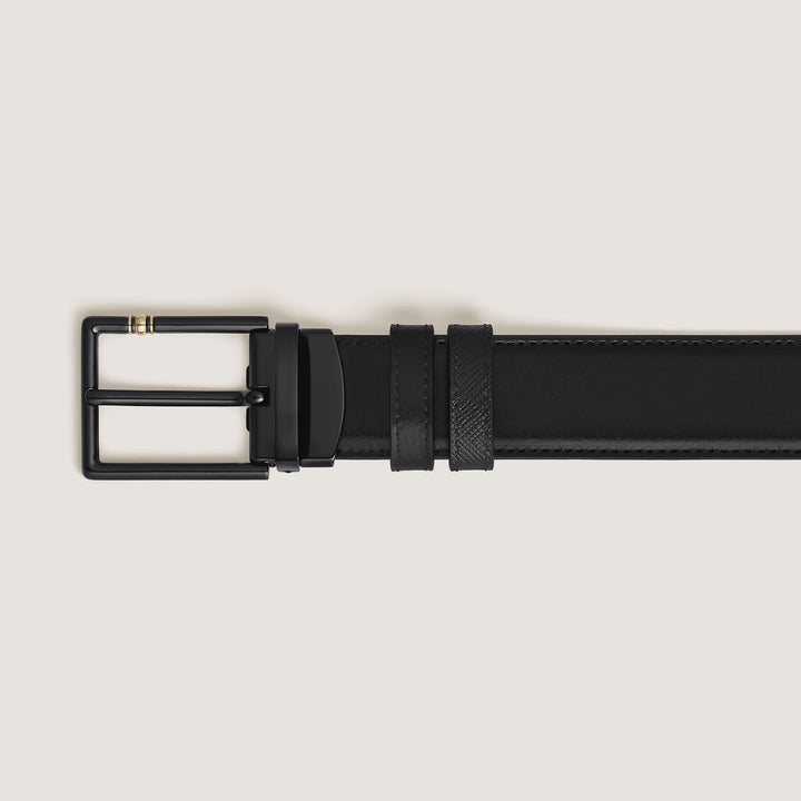 Montblanc vendbart bælte Læder Meisterstuck Sartorial 30 mm sort 222209