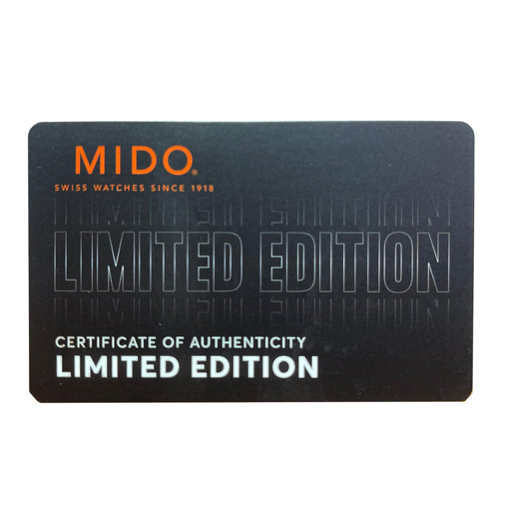 Mido ur Ocean Star Decompression Worldtimer Limited Edition 1961 40mm sort automatisk stål sort PVD finish M026.807.33.051.00