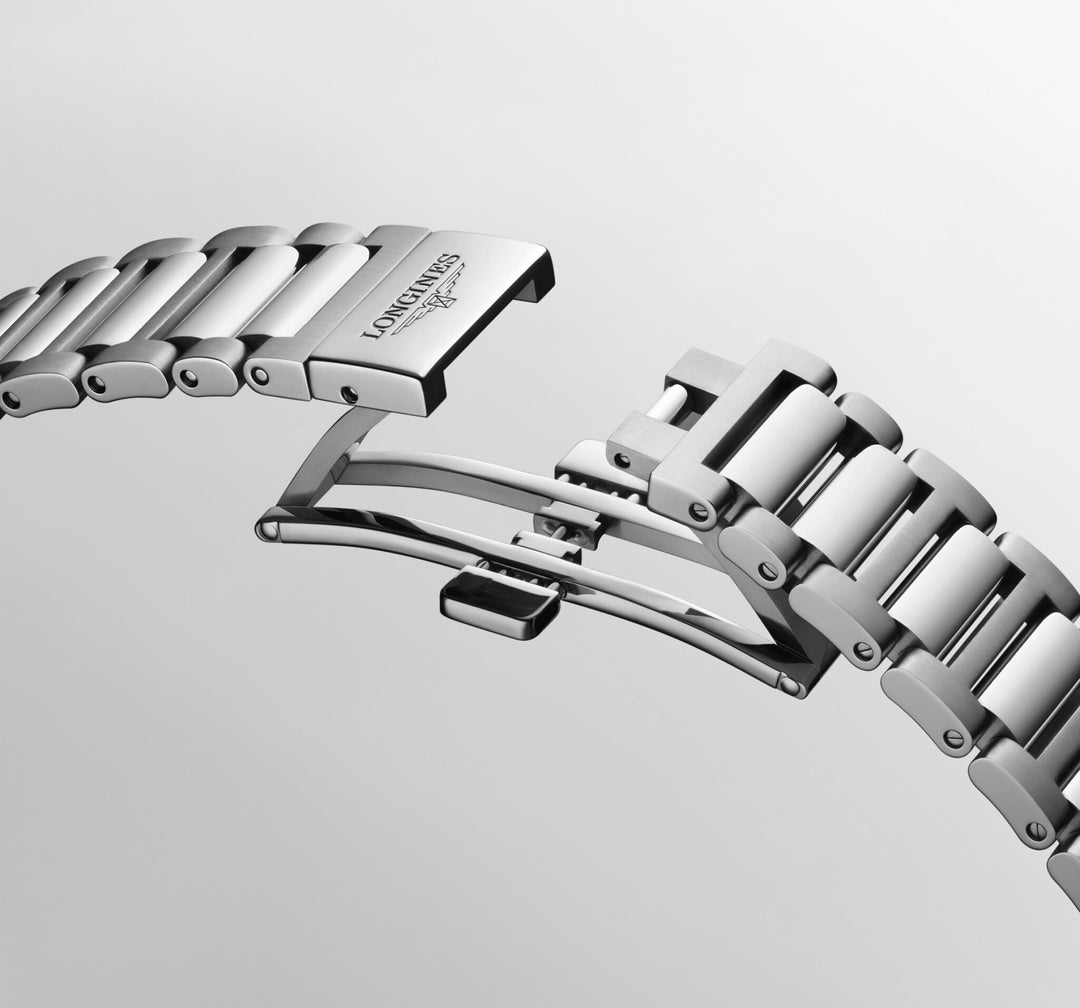 Longines Conquest 38mm svart automatisk stålklocka L3.720.4.52.6