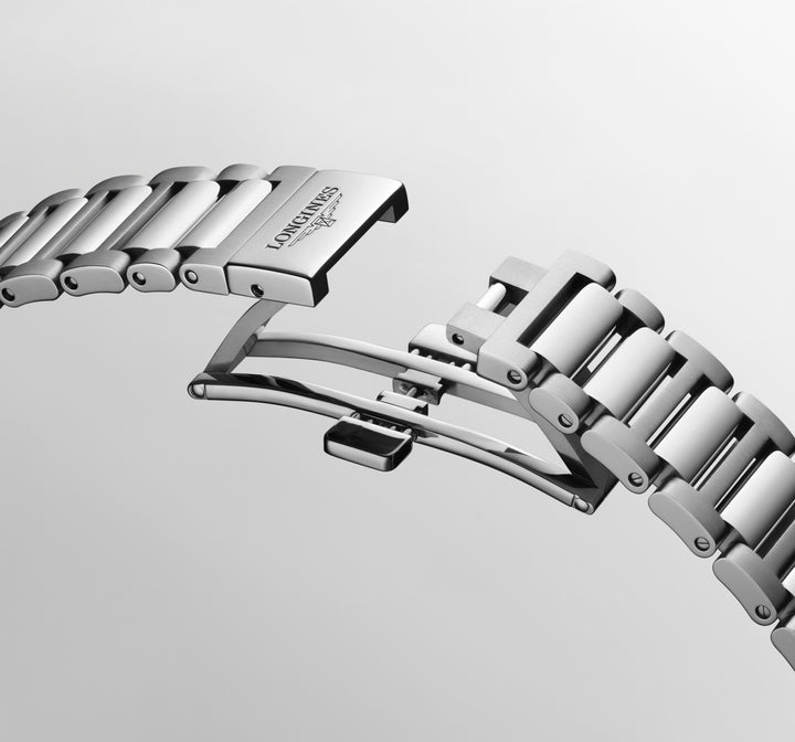 Longines Conquest 38mm svart automatisk stålklocka L3.720.4.52.6