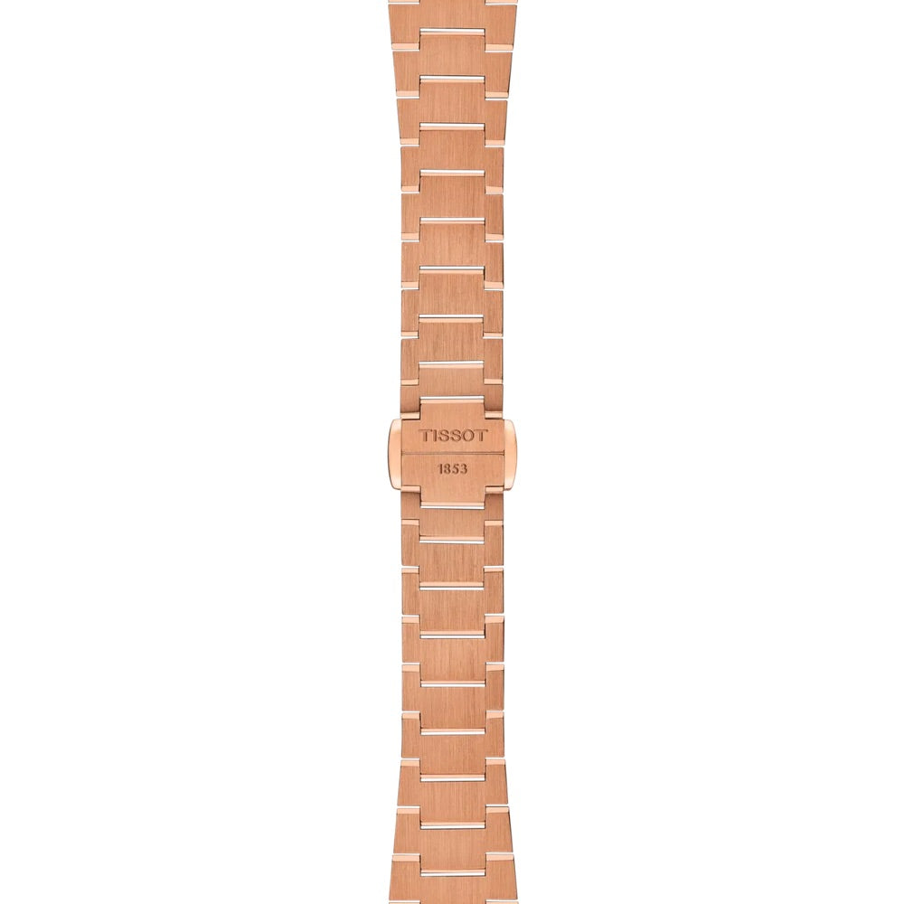 Montre Tissot PRX 25mm or rose diamants quartz acier PVD finition or rose T137.010.33.506.00