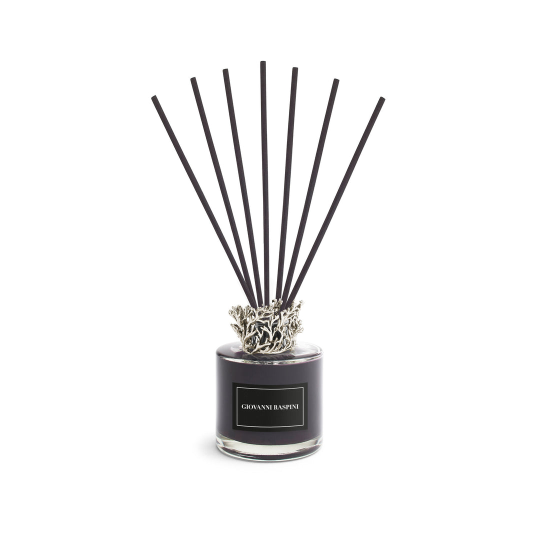 Giovanni Raspini Coralli Diffusor – Nero Divino Raumduft mit weißer Bronzedekoration – XB0153