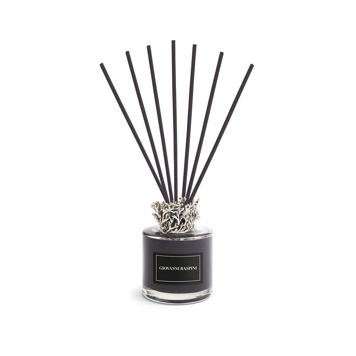Giovanni Raspini Coralli Diffusor – Nero Divino Raumduft mit weißer Bronzedekoration – XB0153