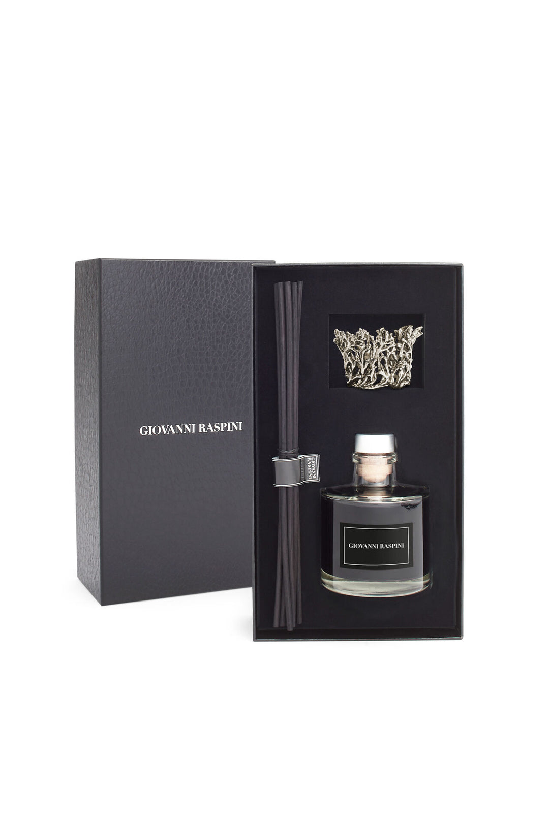 Giovanni Raspini Coralli Diffusor – Nero Divino Raumduft mit weißer Bronzedekoration – XB0153