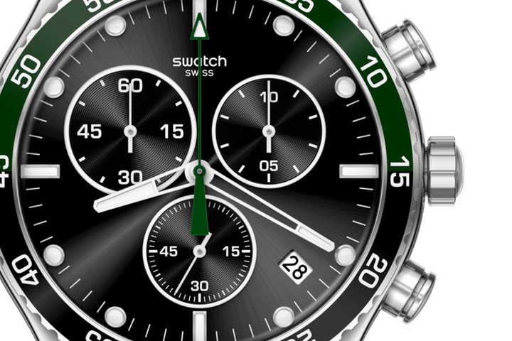 Swatch ur DARK GREEN IRONY Originals Irony Chrono 43mm YVS506G