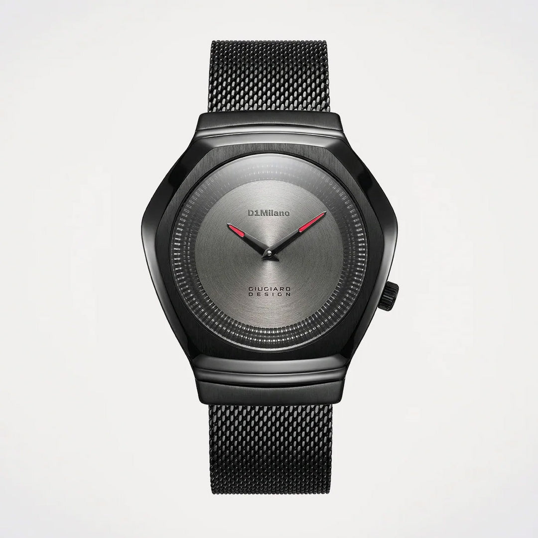 D1 Milano watch Limited Edition Giugiaro Design 40mm gray quartz steel D1-IDBJ01