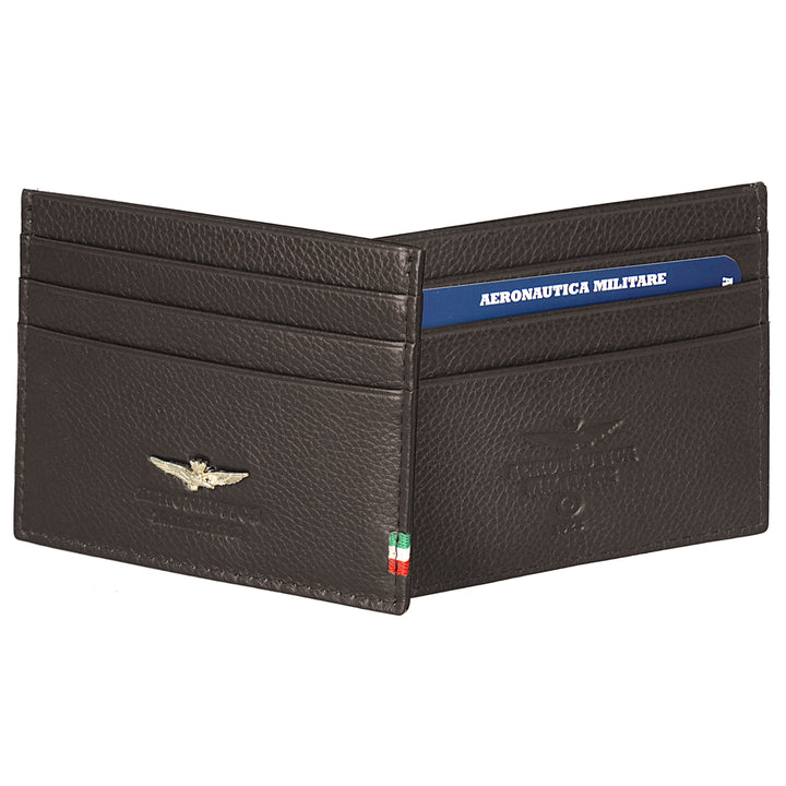 Aeronautica Militare Flag leather credit card holder AM106-MO