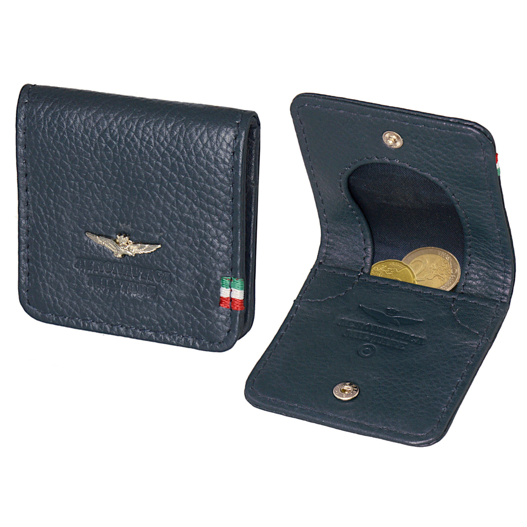 Portmoneda Aeronautica Militare Flag din piele AM109-BL