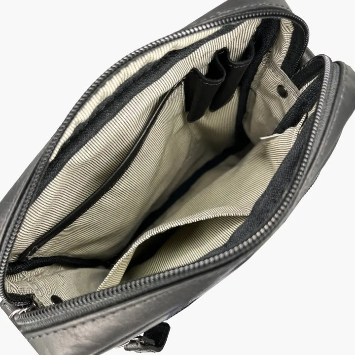 Aeronautica Militare Vintage AM303-NE bandolera mediana con soporte para tablet