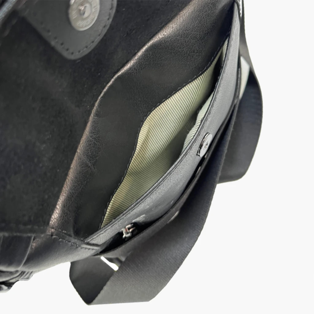 Aeronautica Militare Vintage AM303-NE bandolera mediana con soporte para tablet