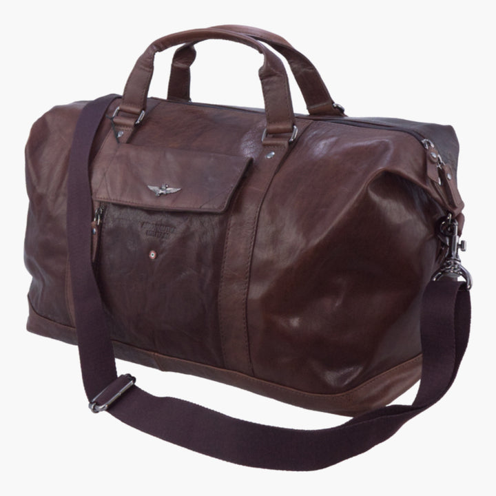Aeronautica Militare Borsone viaggio in vera pelle VINTAGE AM306-MO